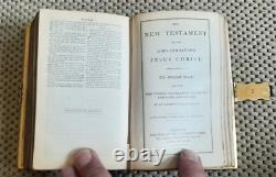 Superb Set Of Antique Velvet Holy Bible & Prayer Book, Fine Brass Bindings