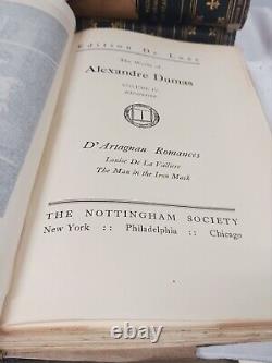 THE WORKS OF DUMAS 12 BOOK SET EDITION DE LUXE 1900 Monte Cristo, The 3 Muskete