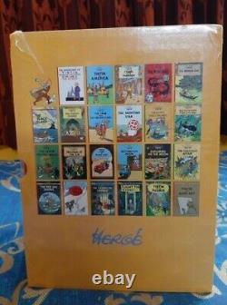 The Adventures Of Tintin Paperback Box Set 23 Book Titles Set Collection Herge