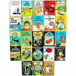 The Adventures Of Tintin Paperback Box Set 23 Book Titles Set Collection Herge