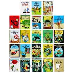 The Adventures Of Tintin Paperback Box Set 23 Book Titles Set Collection Herge