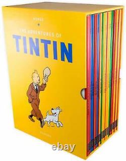 The Adventures Of Tintin Paperback Box Set 23 Book Titles Set Collection Herge