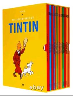 The Adventures of Tintin by Hergé 23 Books Box Set Ages 7+ -Paperback