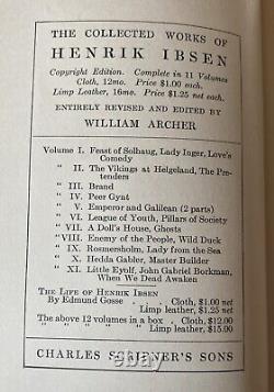 The Collected Works Of Henrik Ibsen, Complete 13 Volume Set, 1910-1913