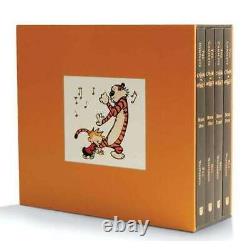The Complete Calvin and Hobbes 4 Book Set Collection By Bill Watterson NEW