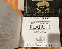 The Complete Peanuts Books Set- Collectors Edition Leather Gold Charles M Schulz