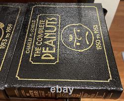 The Complete Peanuts Books Set- Collectors Edition Leather Gold Charles M Schulz