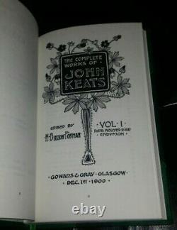 The Complete Works of John Keats 5 Volume Set H Buxton Forman FACSIMILE