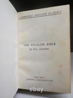 The English Bible 1611 Cambridge English Classics 1909 Full Set 5 Books ID976