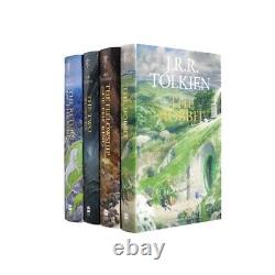 The Hobbit and The Lord of the Rings 4 Books Collection Set Illustrated ed