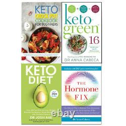 The Keto Crock, Keto-Green 16, Hormone Fix, Keto Diet 4 Books Collection Set NEW