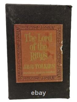 The Lord of the Rings set of 3 hard back books by Houghton & Miffklin in 1965