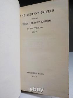 The Novels Of Jane Austen In Ten Volumes 1890s 1900s FULL SET 10 Books ID972