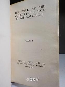 The Well At The Worlds End A Tale By William Morris 1896 2 Volume Set ID977