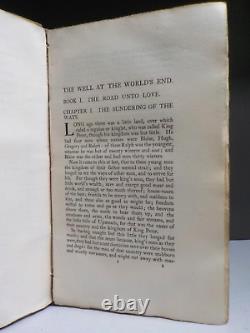 The Well At The Worlds End A Tale By William Morris 1896 2 Volume Set ID977