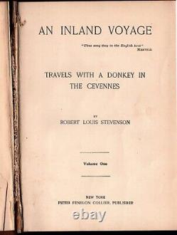 The Works of R. Louis Stevenson 15 Volume Set Published By Peter Fenelon Collier