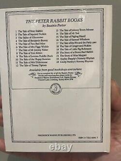 The World Of Peter Rabbit 23 books and original book shelf Beatrix Potter 1980's