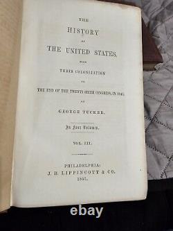Tuckers History Of The United States 4 Volume Book Set 1857