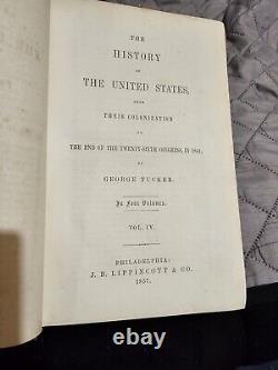 Tuckers History Of The United States 4 Volume Book Set 1857