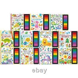 Usborne Fingerprint Activities Complete Series 11 Books Collection Set Zoo, A