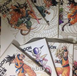 Used Dragon Ball Daizenshuu Complete Illustrations Akira Toriyama World 1-7 set