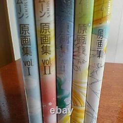 Used Sailor Moon Original art illustration Book Japan 1-5 I-V Set Naoko Takeuchi