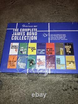 Vintage 007 James Bond 14 Book Complete Collection Ian Fleming Pb Box