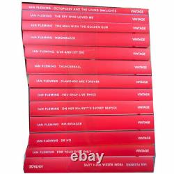 Vintage 007 James Bond Collection Ian Fleming 13 Books Set Diamonds Are Forever