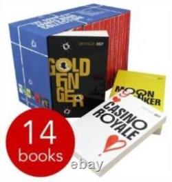 Vintage 007 James Bond Collection Ian Fleming 14 Books Set Casino Royal, Live A