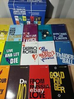 Vintage 007 The Complete James Bond Collection 14 Books, Slipcase. Ian Fleming