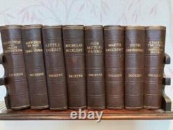 Vintage 1930s set of 8 books (12 stories) by Charles Dickens, printed by Odhams