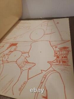 Vintage 1968-69 PAN AM Airlines Concorde Sticker Fun & Colouring Book Set of 2
