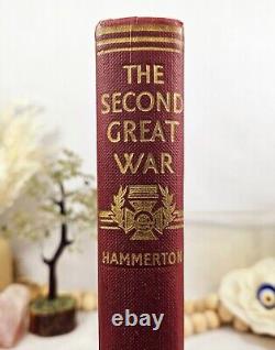 Vintage Hardcover 7 Volumes Of'The Second Great War' Book Set