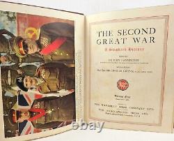 Vintage Hardcover 7 Volumes Of'The Second Great War' Book Set