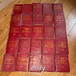 Vintage Little Leather Library Books -Set Of 25