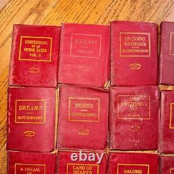 Vintage Little Leather Library Books -Set Of 25