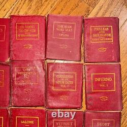 Vintage Little Leather Library Books -Set Of 25