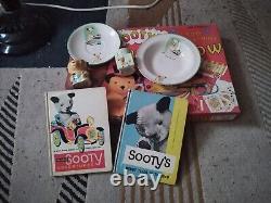 Vintage sooty egg cups Plates, Bowls, Books And Magic Set