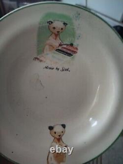 Vintage sooty egg cups Plates, Bowls, Books And Magic Set