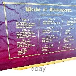 Vtg works of Shakespeare collection of 12 book set in Box rare