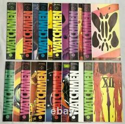 WATCHMEN Complete DC Comic Book Set of 12 1st Prints from 1986 (Excellent)