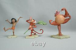 WDCC Disney Set The Jungle Book Man Cub Mowgli Shere Khan King of the Swingers