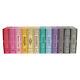 Ws Game Company Set Of 12 Vintage Bookshelf Linen Book Board Game Collection New