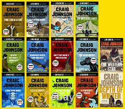 Walt Longmire #1-14 Book Series Set Collection by Craig Johnson TRADE PAPERBACK