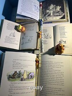 Winnie The Pooh A A Milne Vintage Book Collection Rare Collectibles Lovely Group