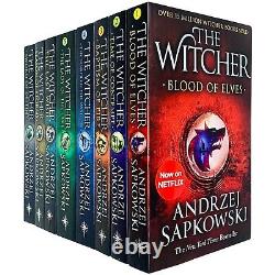 Witcher Series by Andrzej Sapkowski 8 Books Collection Set NETFLIX