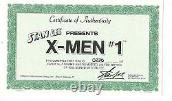 X-Men #1A 1E Stan Lee Signed 5 Book set LTD COA 1991 Amricons